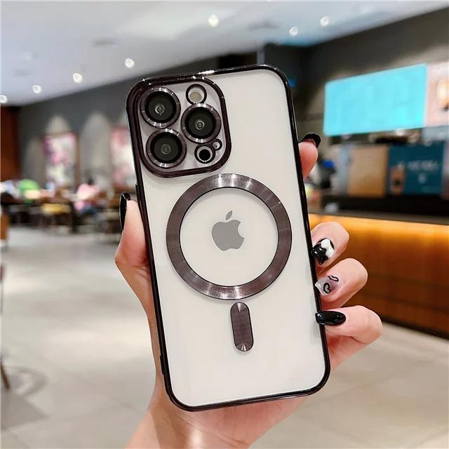 Magsafe premium maska crna iPhone 15 Pro