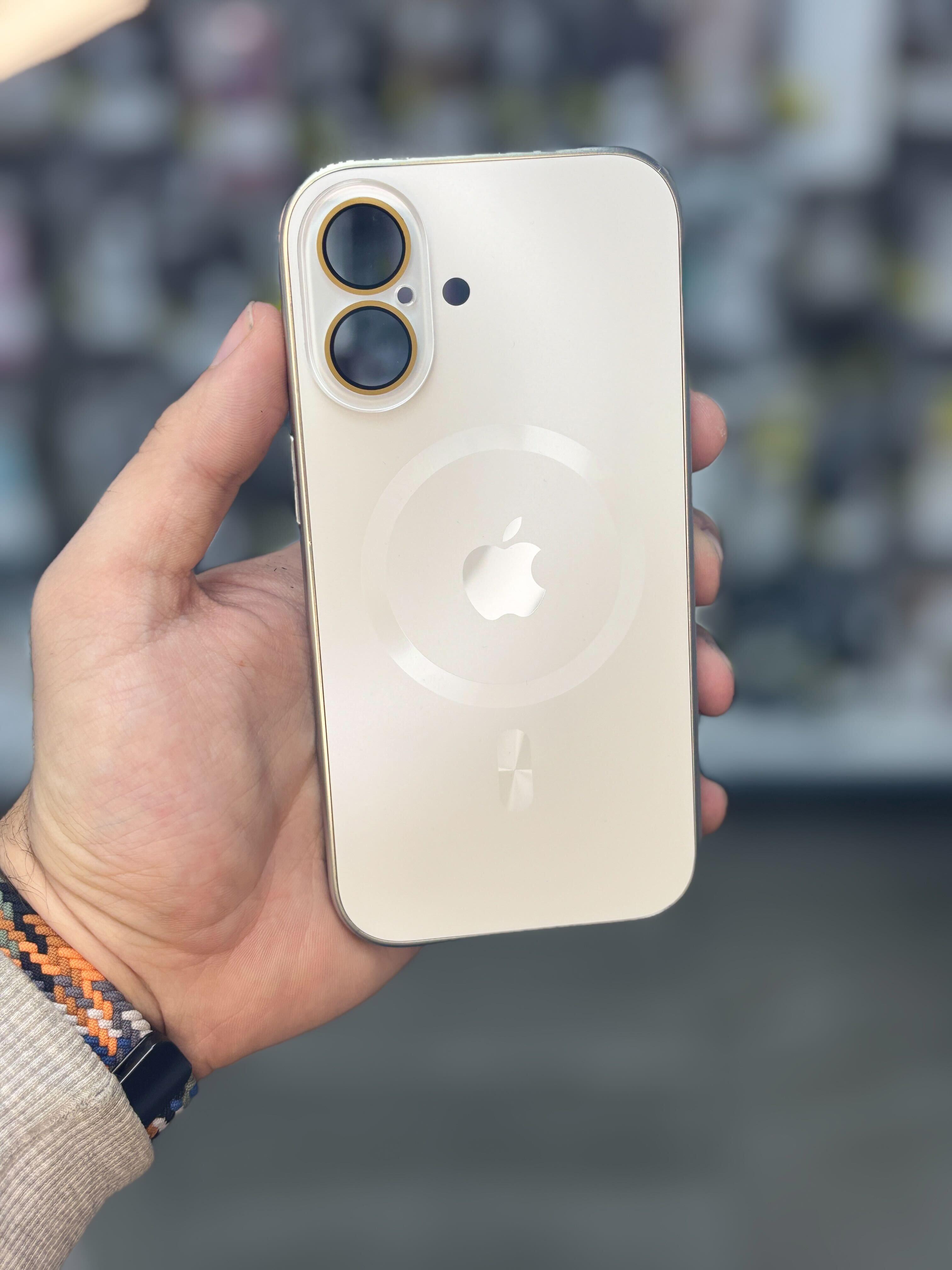 MAGSAFE AG GLASS MAT CASE IPHONE 15 PRO PEARLY WHITE