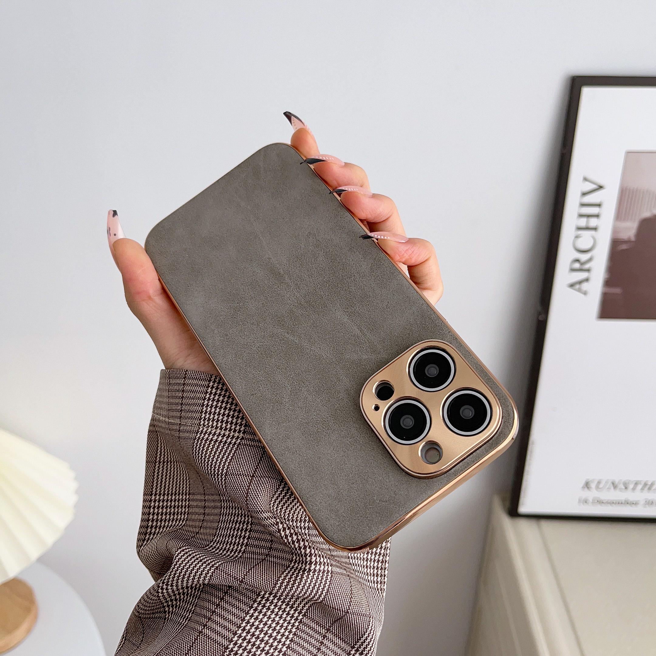 Kozna luksuzna maska bez iPhone 15 Pro