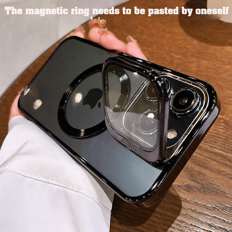 Kick stand magsafe camera protector crna iPhone 15 Pro