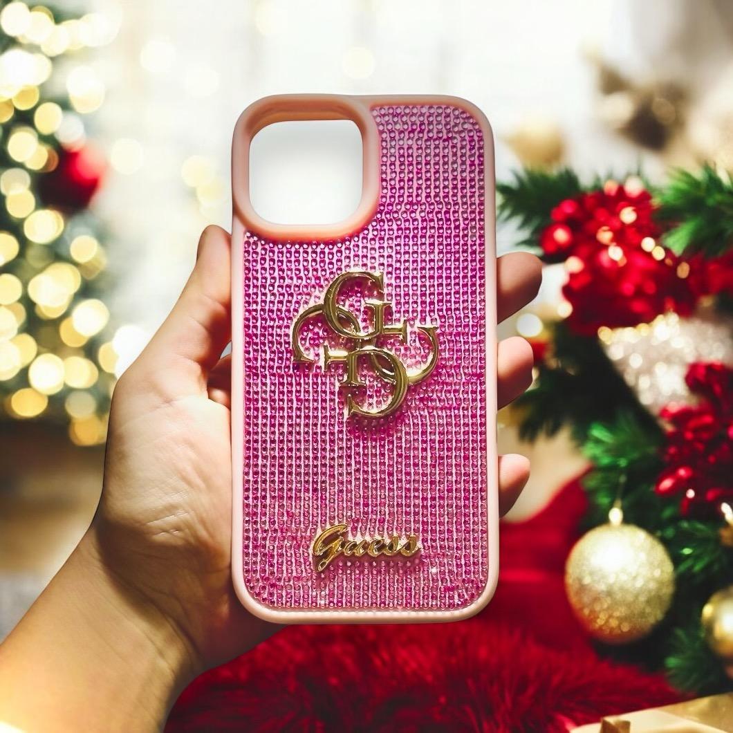 TPU Guess iPhone 15 Pro roza