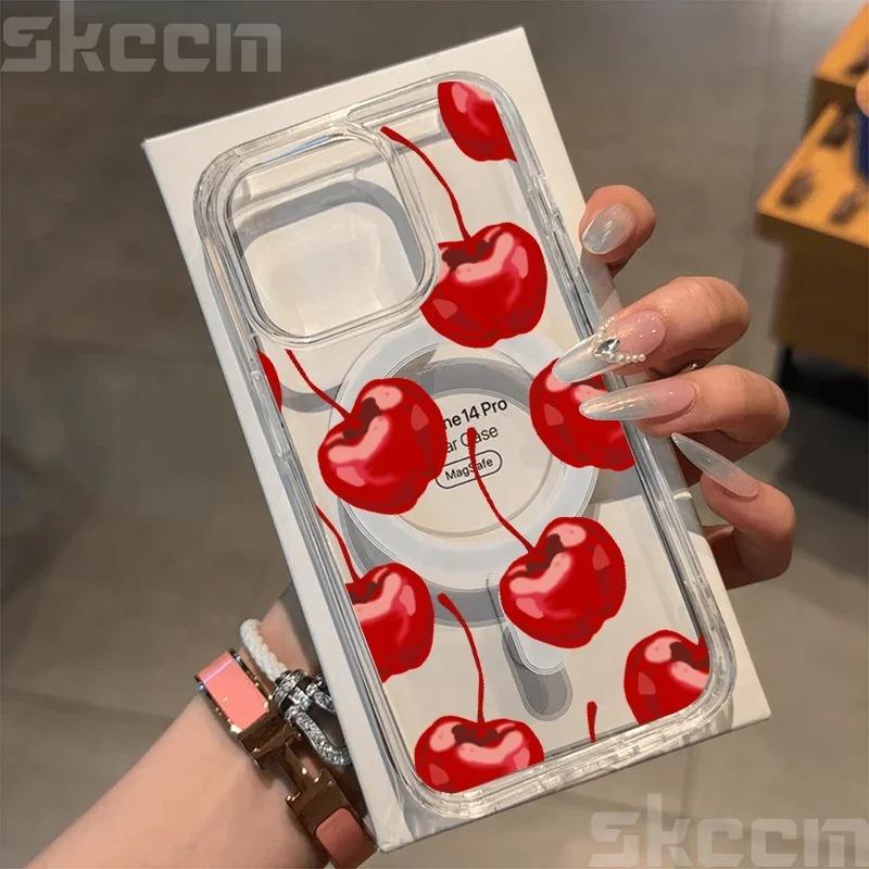Cherry magsafe maska iPhone 15 Pro