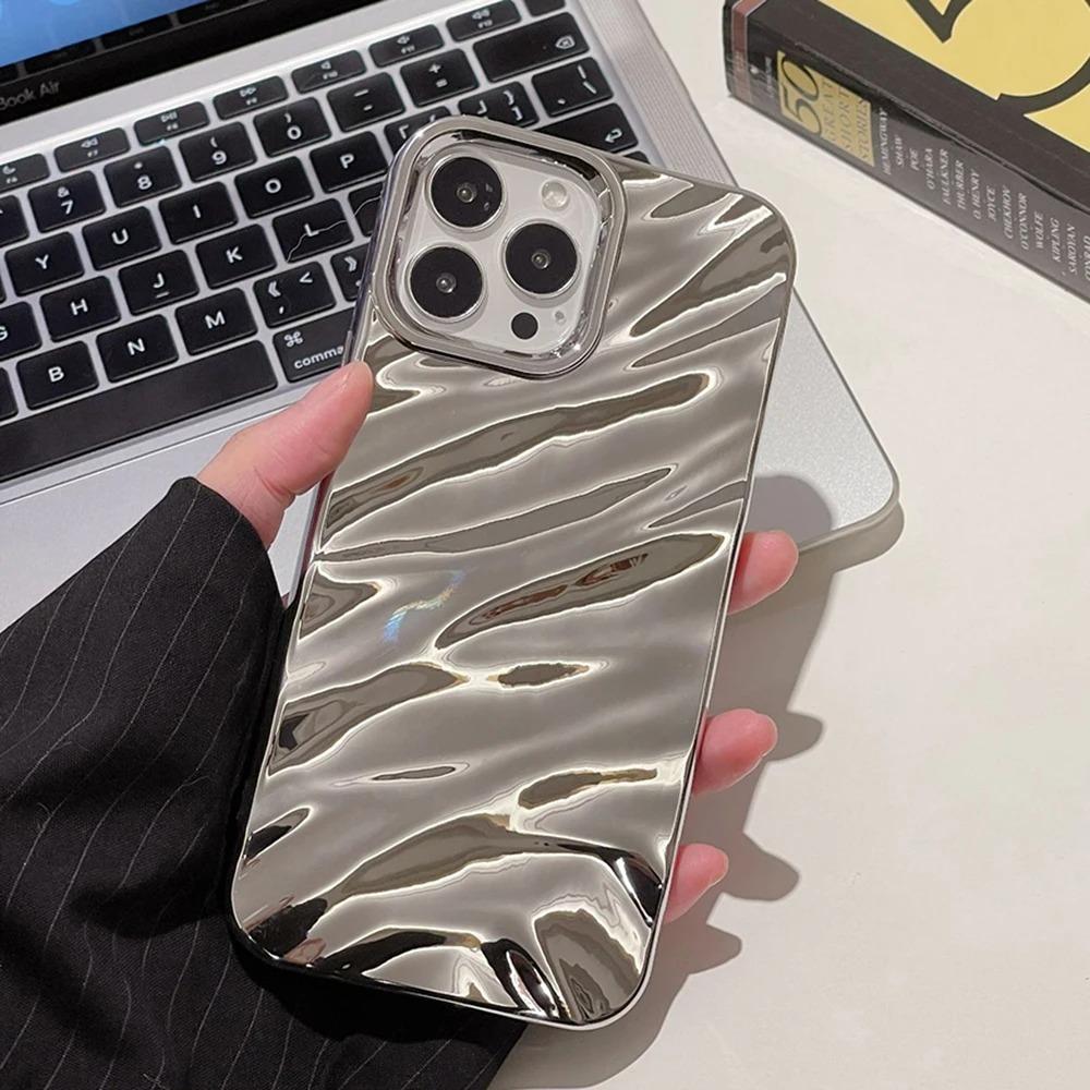 Silver Wave Maska iPhone 15 Pro