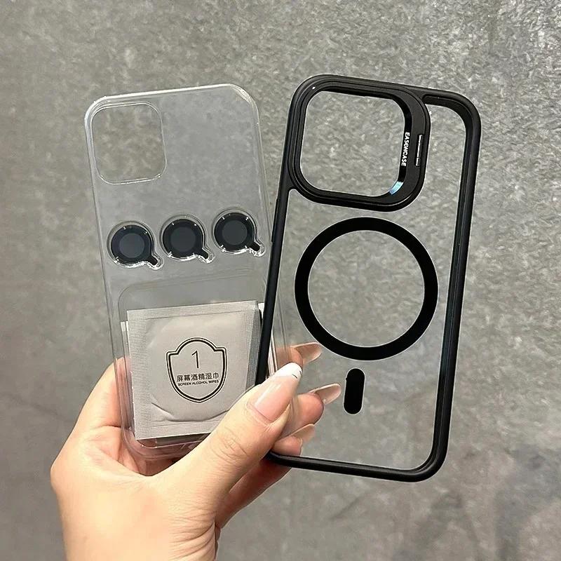 Nova Kick stand magsafe Titanium crna iPhone 15 pro